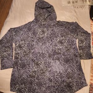 Multi blue paisley hoodie lularoe 2xl